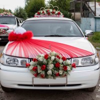 свадебные украшения на лимузин в ногинске